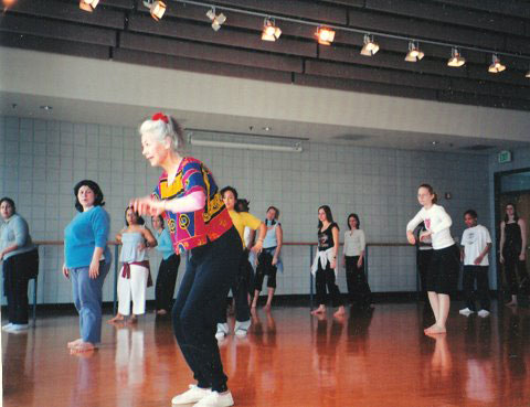 Teaching Wolf Dance at Texas Woman's University